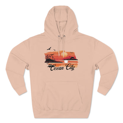 Vacation Sunset | Unisex Premium Pullover Hoodie | Ocean city Maryland