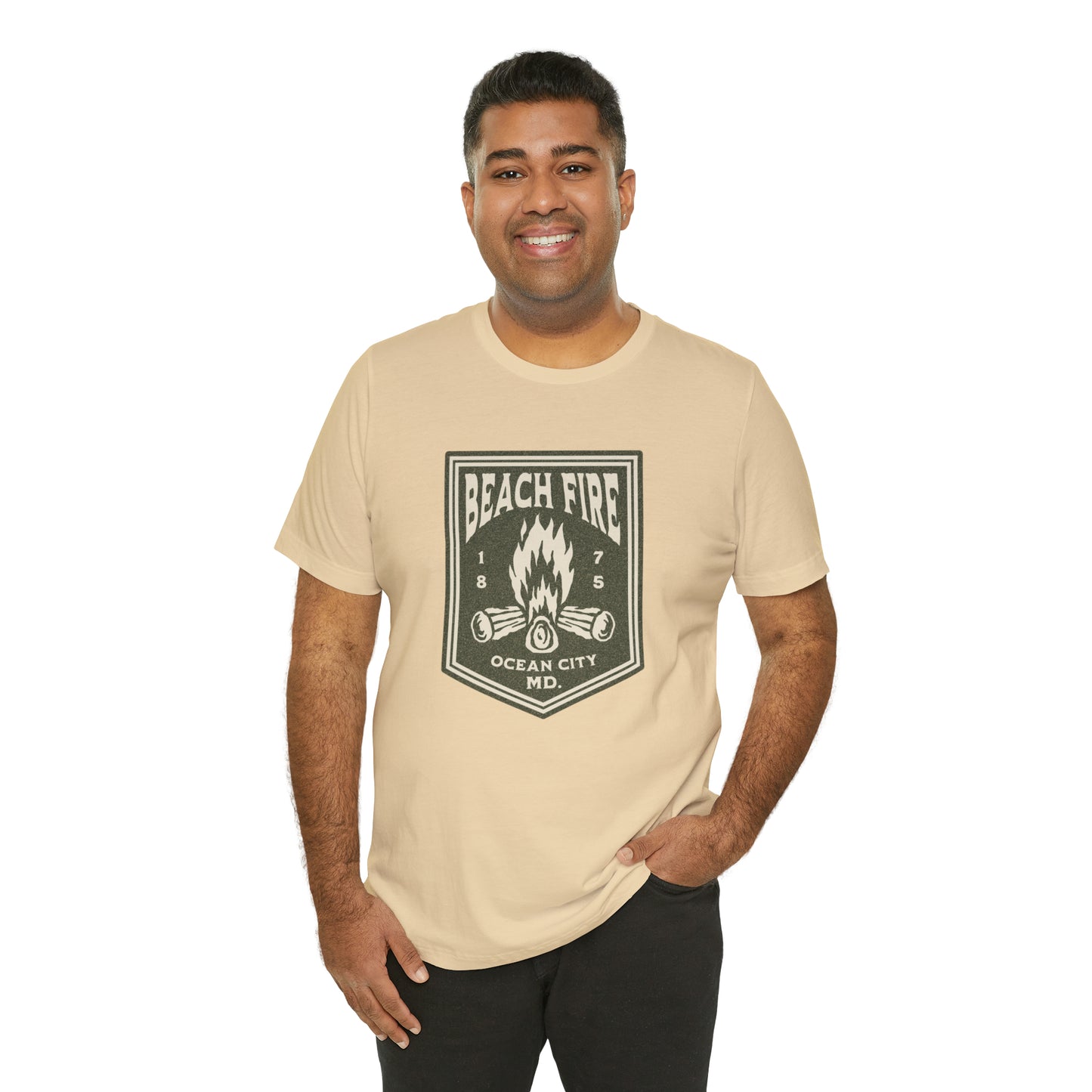 Beach Fire Unisex Cotton T-Shirt