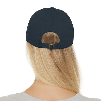 White Marlin Cap with Leather Patch