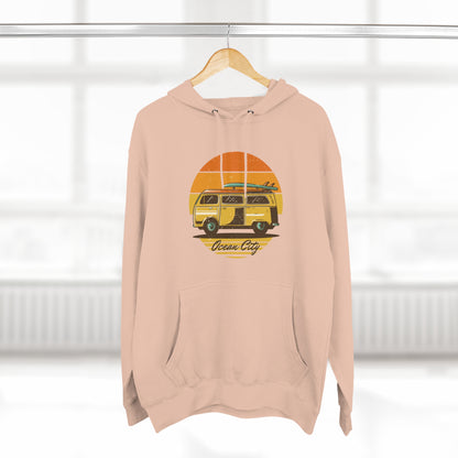 Surf CamperVan Unisex Premium Pullover Hoodie