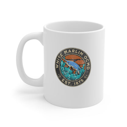 White Marlin Ceramic Mug