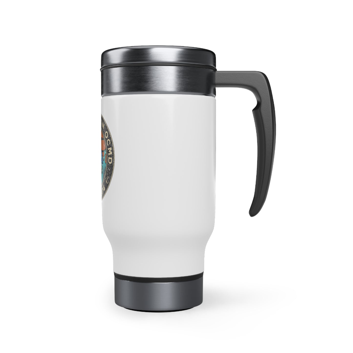 White Marlin Stainless Steel Travel Mug 14oz