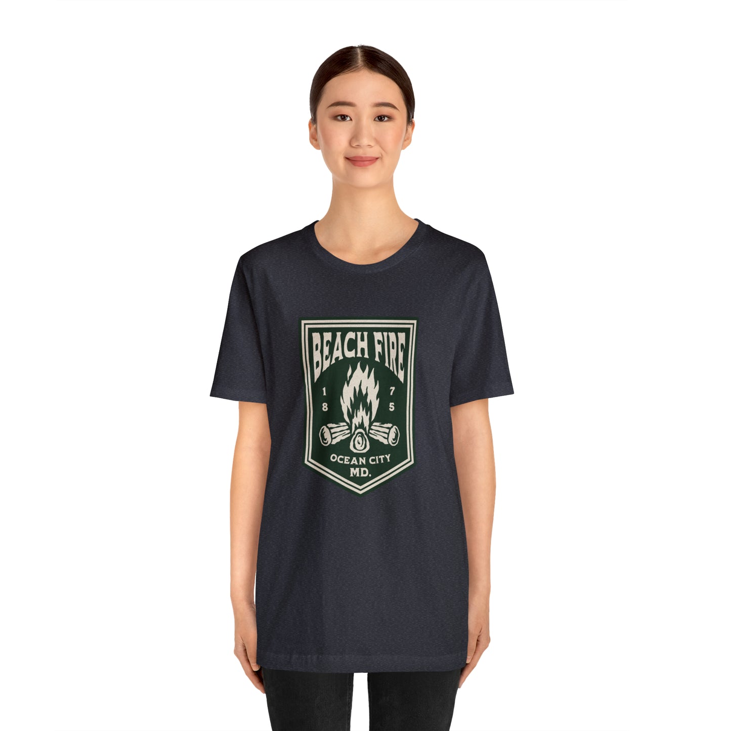 Beach Fire Unisex Cotton T-Shirt