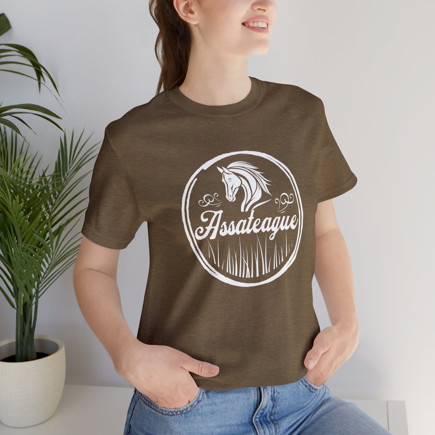 Assateague White Horse T-Shirt | Unisex