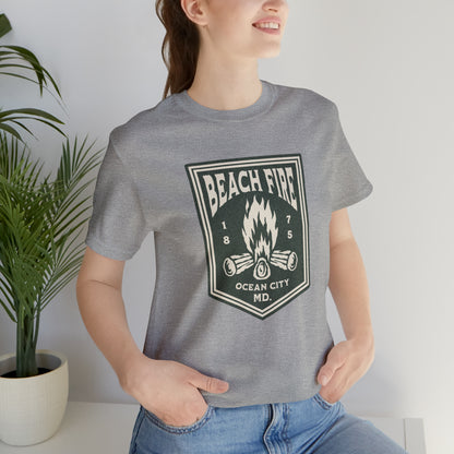 Beach Fire Unisex Cotton T-Shirt