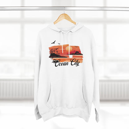 Vacation Sunset | Unisex Premium Pullover Hoodie | Ocean city Maryland