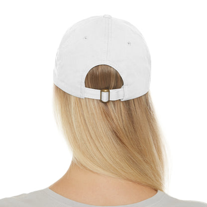 White Marlin Cap with Leather Patch