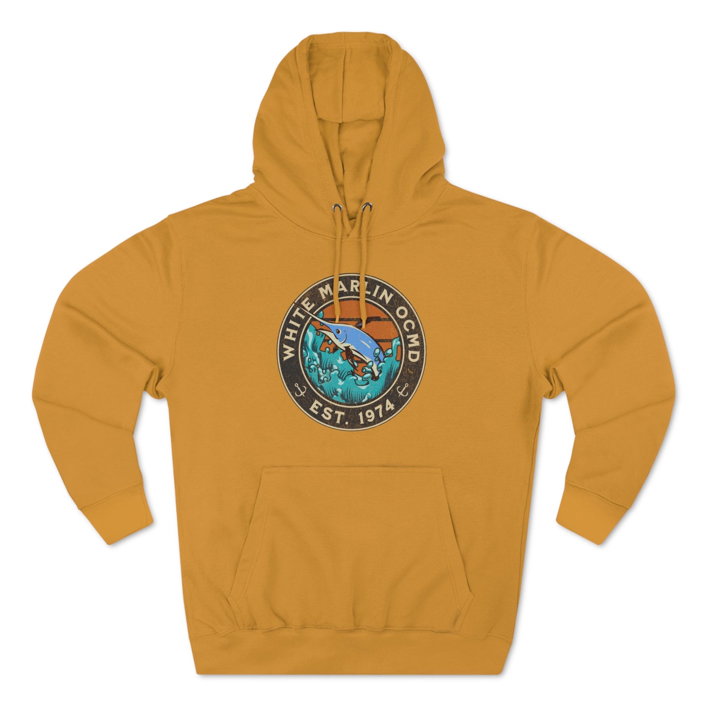 White Marlin Unisex Premium Pullover Hoodie