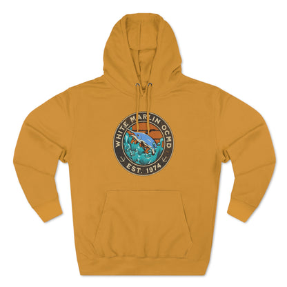 White Marlin Unisex Premium Pullover Hoodie