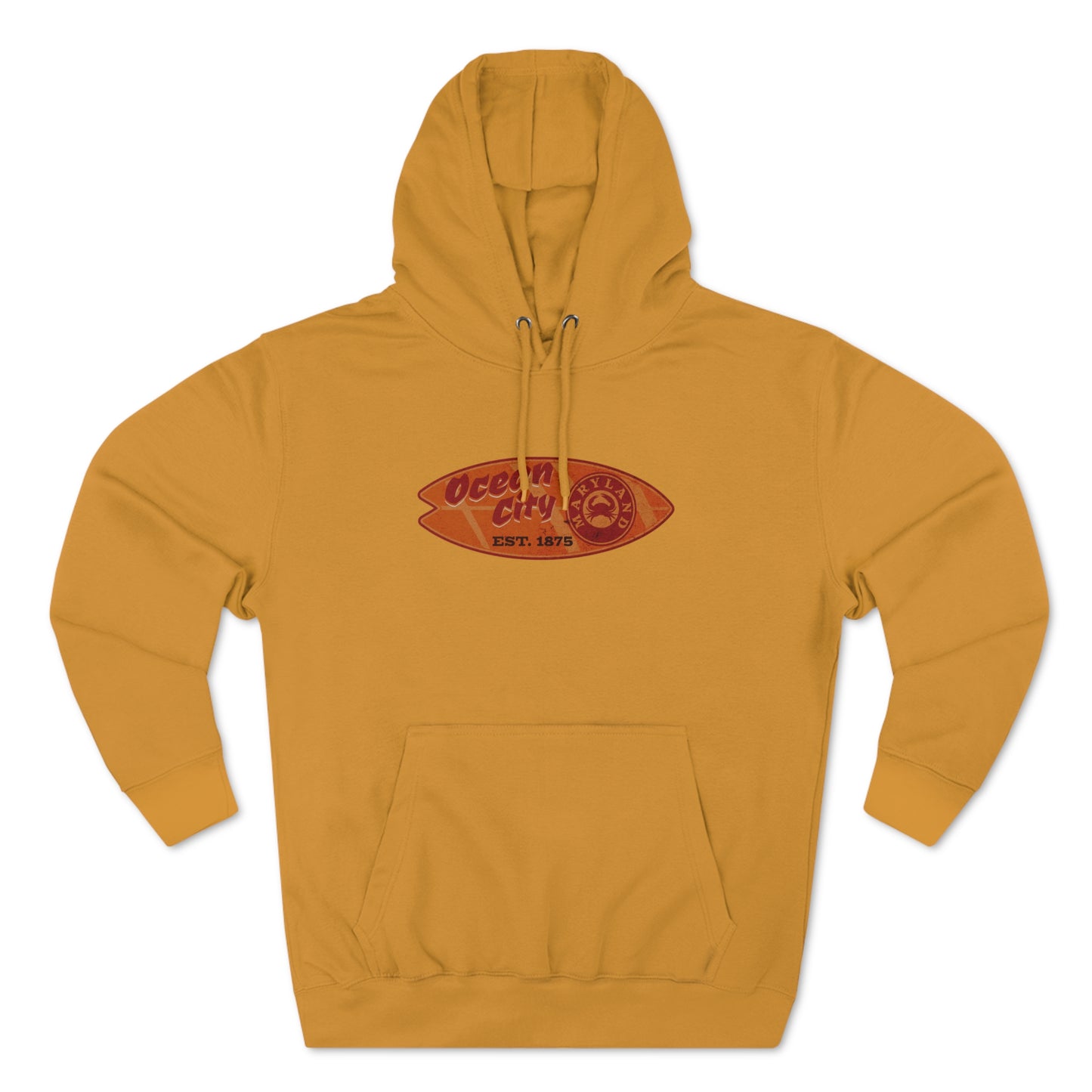 Ocean City Surfboard Unisex Premium Pullover Hoodie