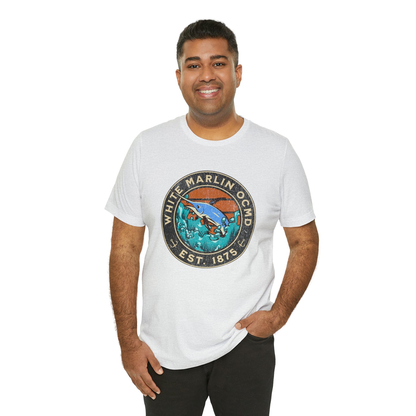 White Marlin Unisex T-Shirt