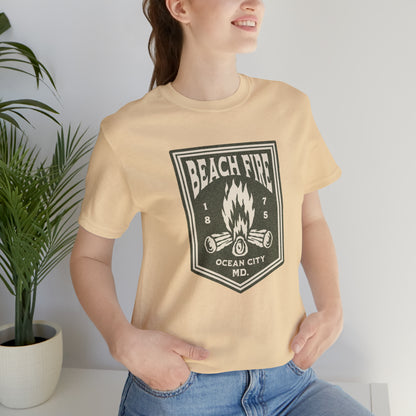 Beach Fire Unisex Cotton T-Shirt