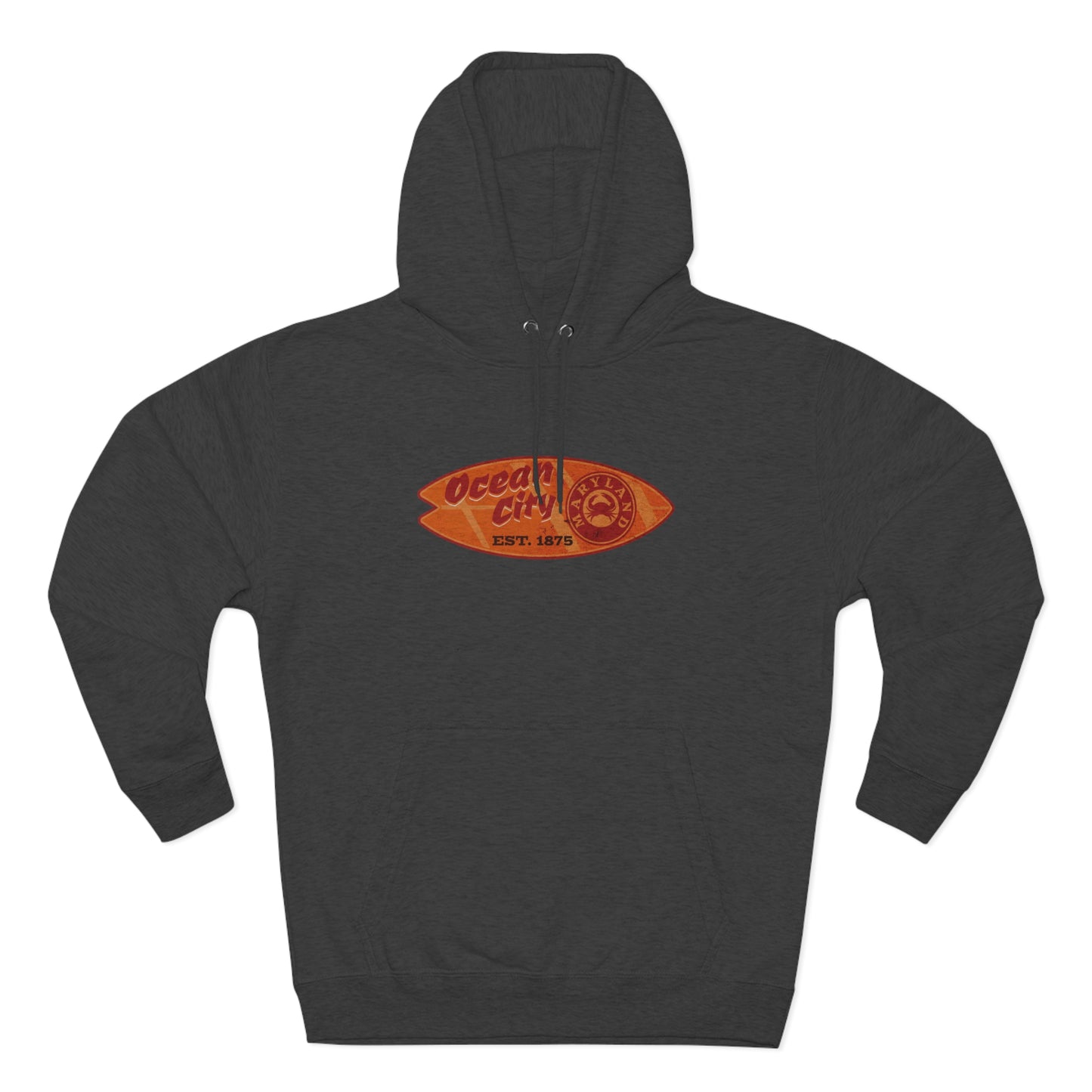 Ocean City Surfboard Unisex Premium Pullover Hoodie