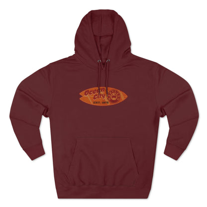 Ocean City Surfboard Unisex Premium Pullover Hoodie