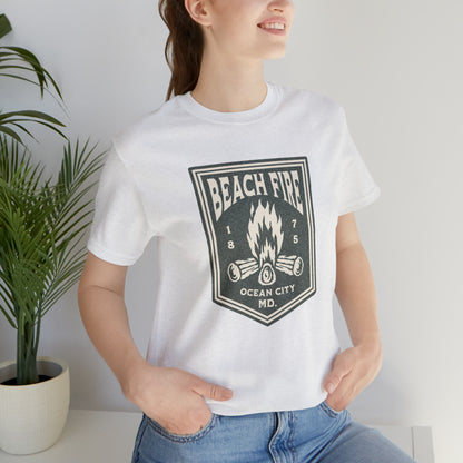 Beach Fire Unisex Cotton T-Shirt