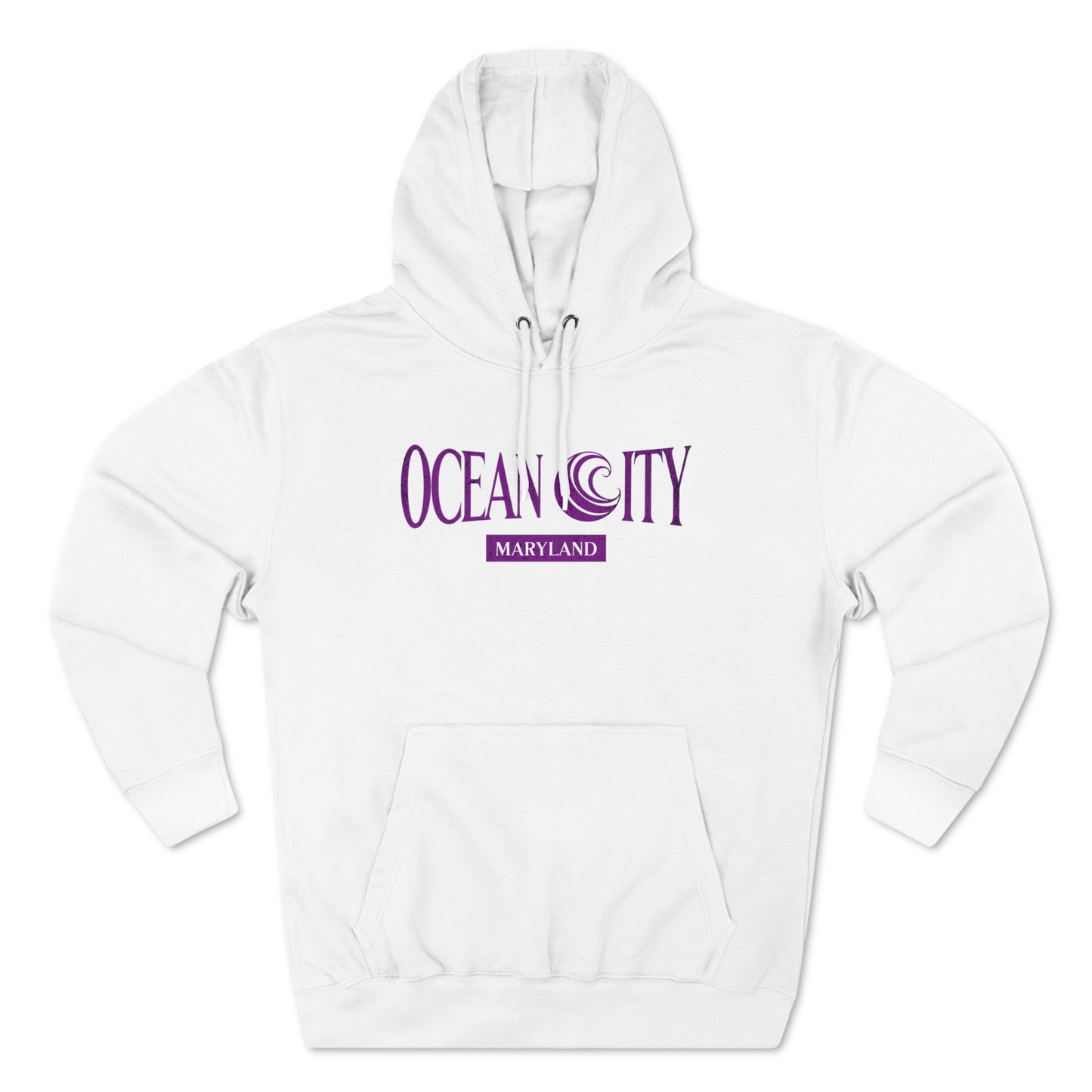 Ocean City Wave | Unisex Premium Pullover Hoodie | Ocean city Maryland