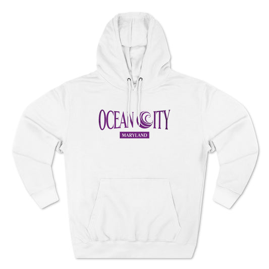 Ocean City Wave | Unisex Premium Pullover Hoodie | Ocean city Maryland