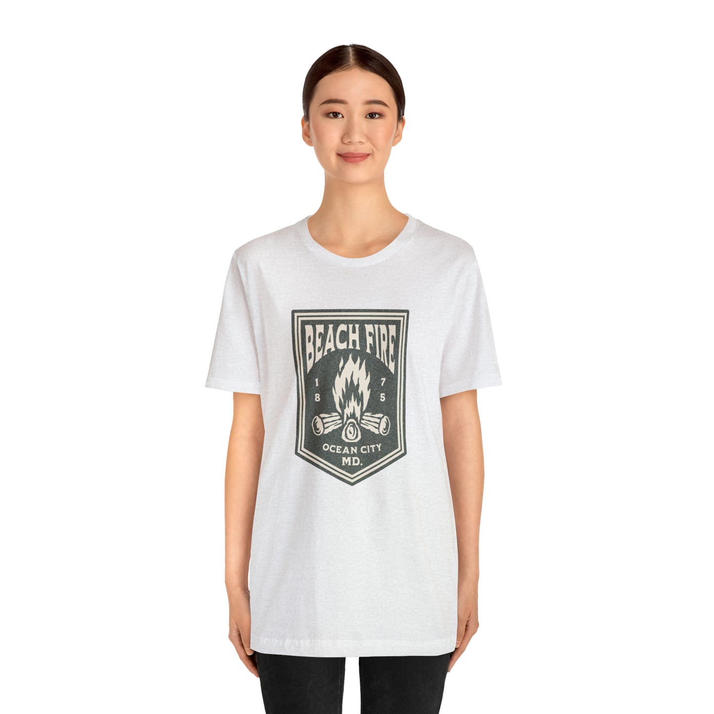 Beach Fire Unisex Cotton T-Shirt