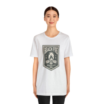 Beach Fire Unisex Cotton T-Shirt