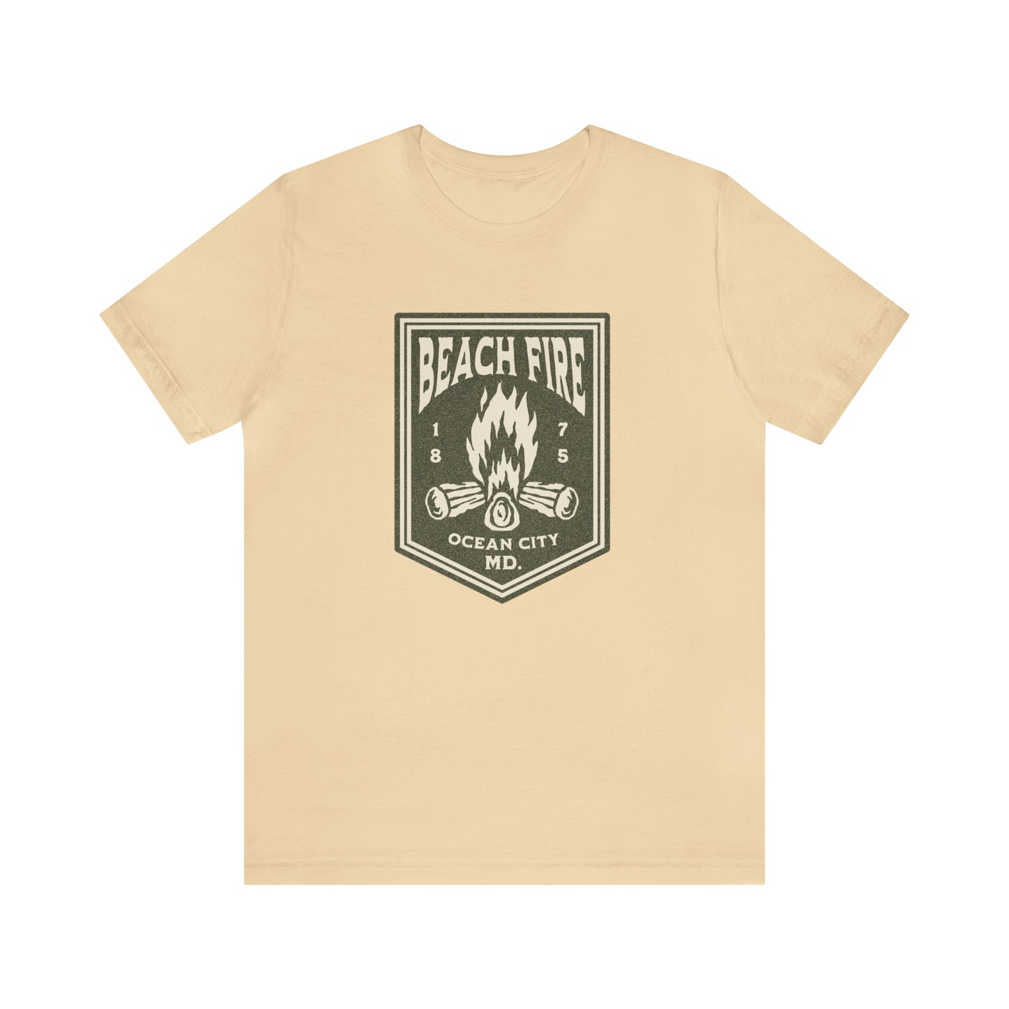 Beach Fire Unisex Cotton T-Shirt