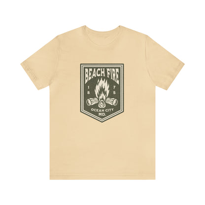 Beach Fire Unisex Cotton T-Shirt