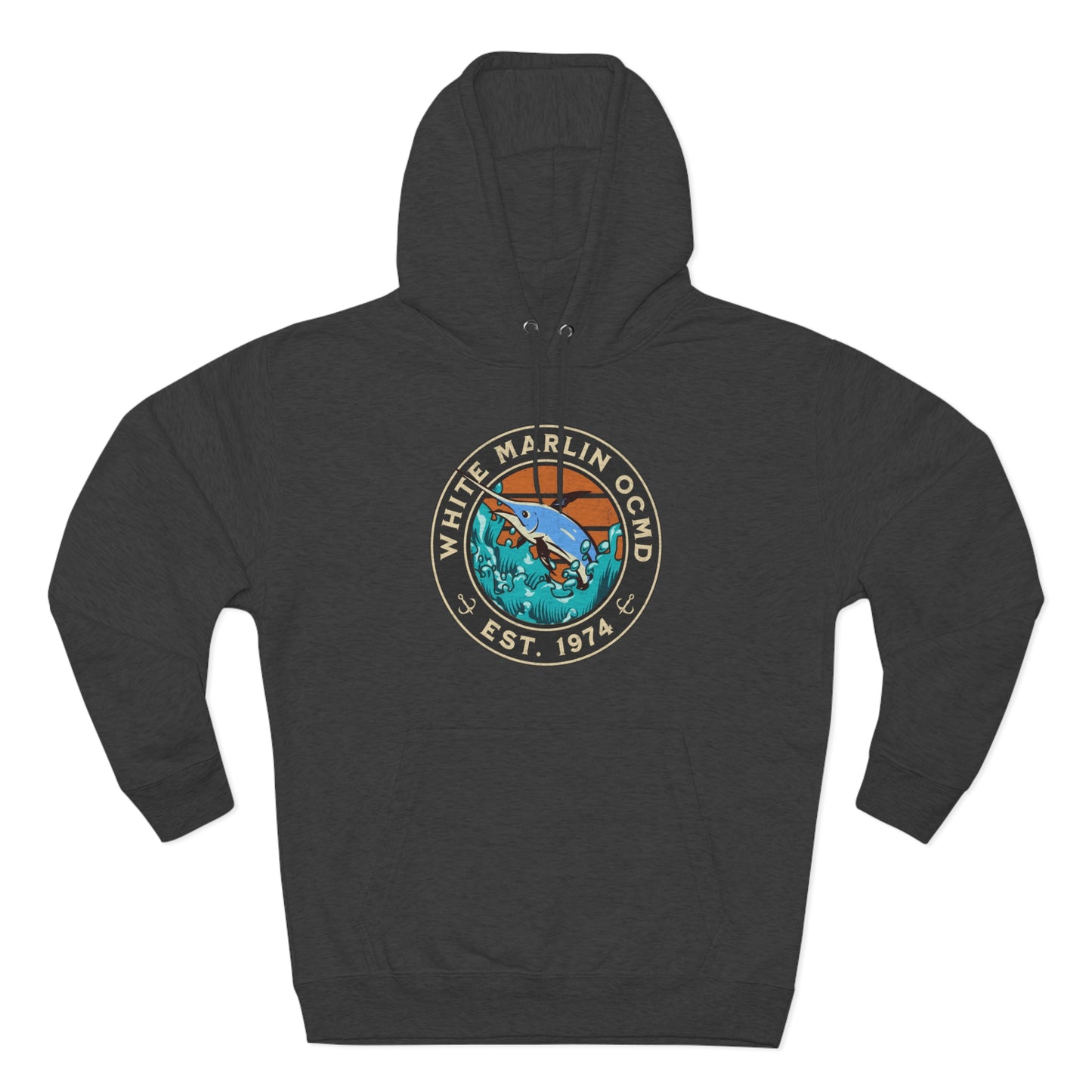 White Marlin Unisex Premium Pullover Hoodie