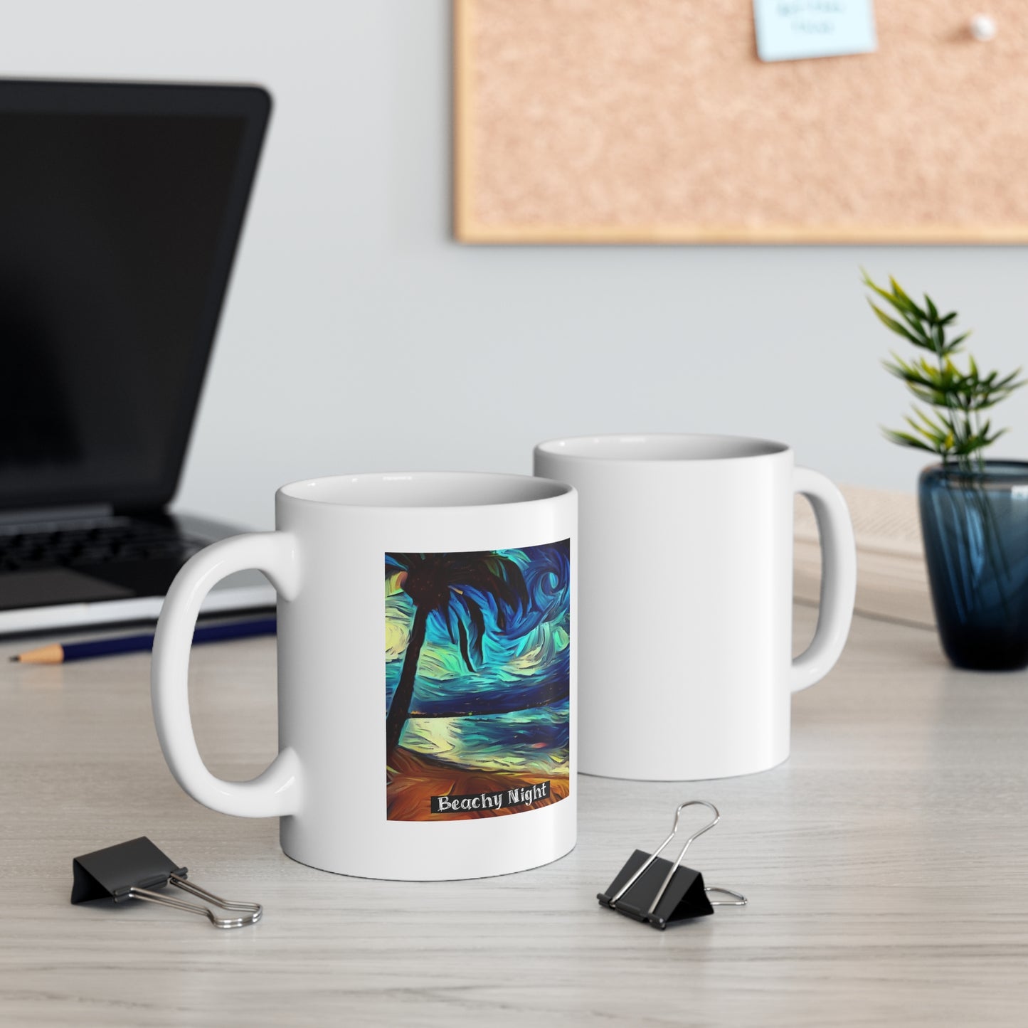 Beachy Night Ceramic Mug