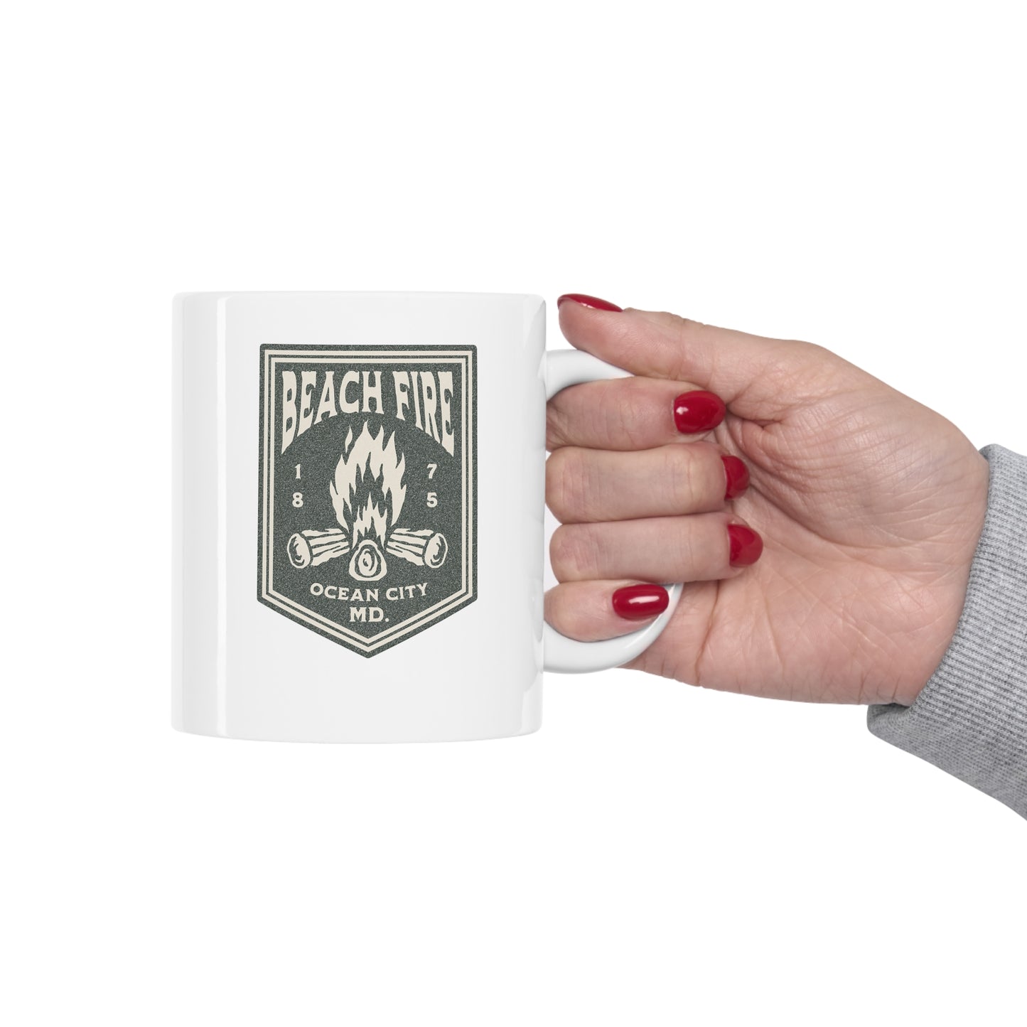 Beach Fire Ceramic Mug