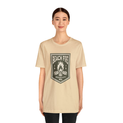 Beach Fire Unisex Cotton T-Shirt