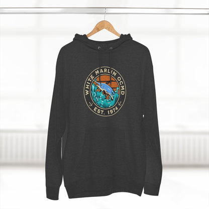 White Marlin Unisex Premium Pullover Hoodie