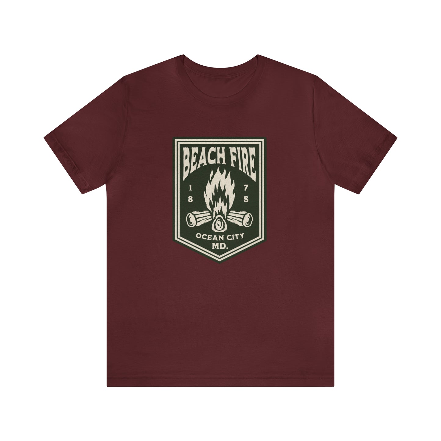 Beach Fire Unisex Cotton T-Shirt