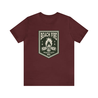 Beach Fire Unisex Cotton T-Shirt