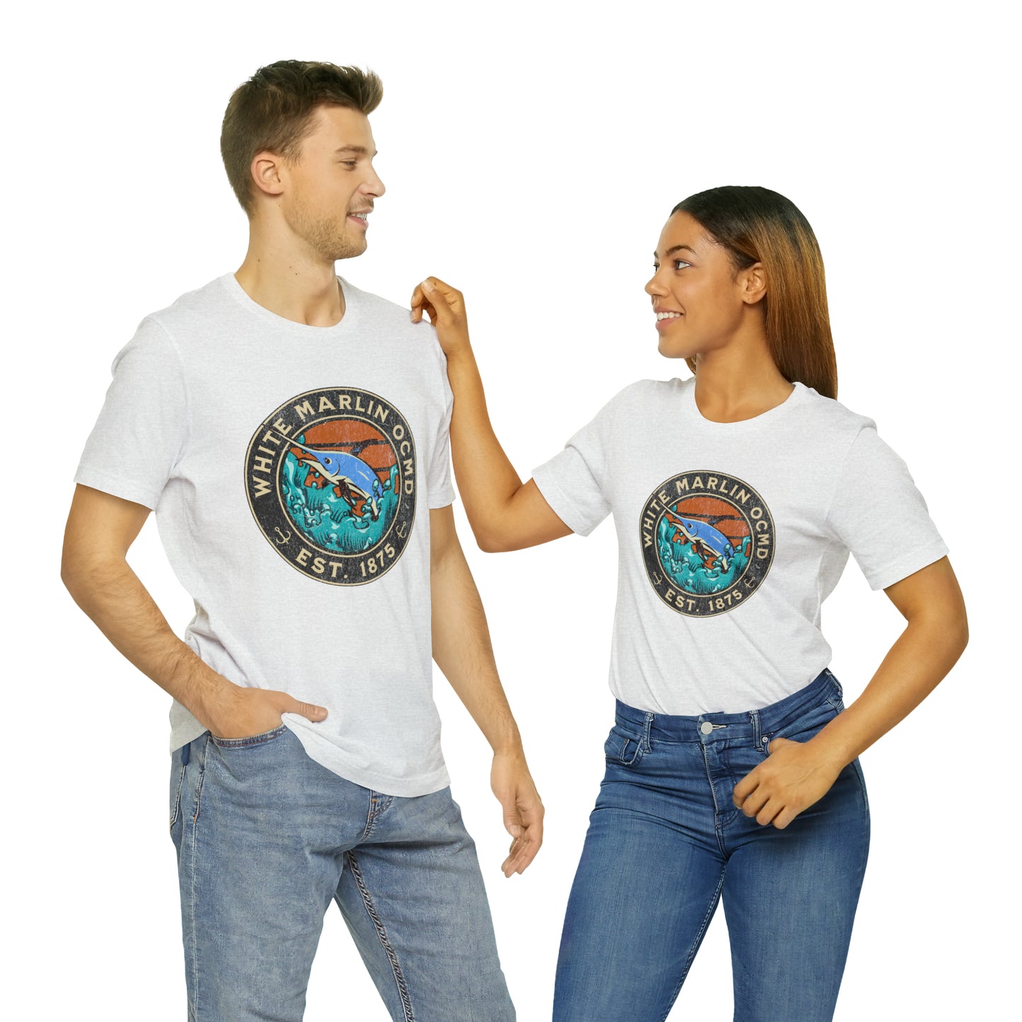 White Marlin Unisex T-Shirt