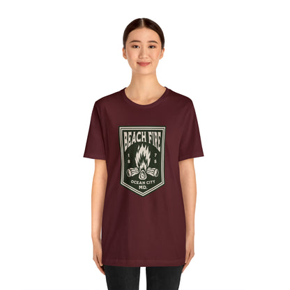 Beach Fire Unisex Cotton T-Shirt