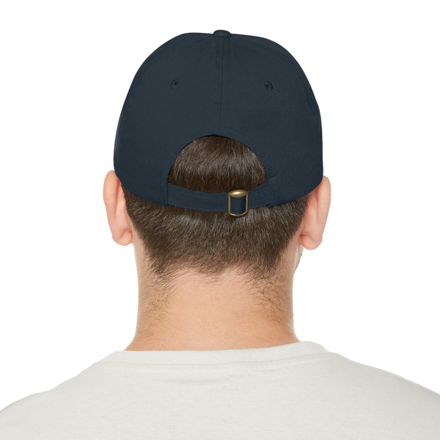 White Marlin Cap with Leather Patch