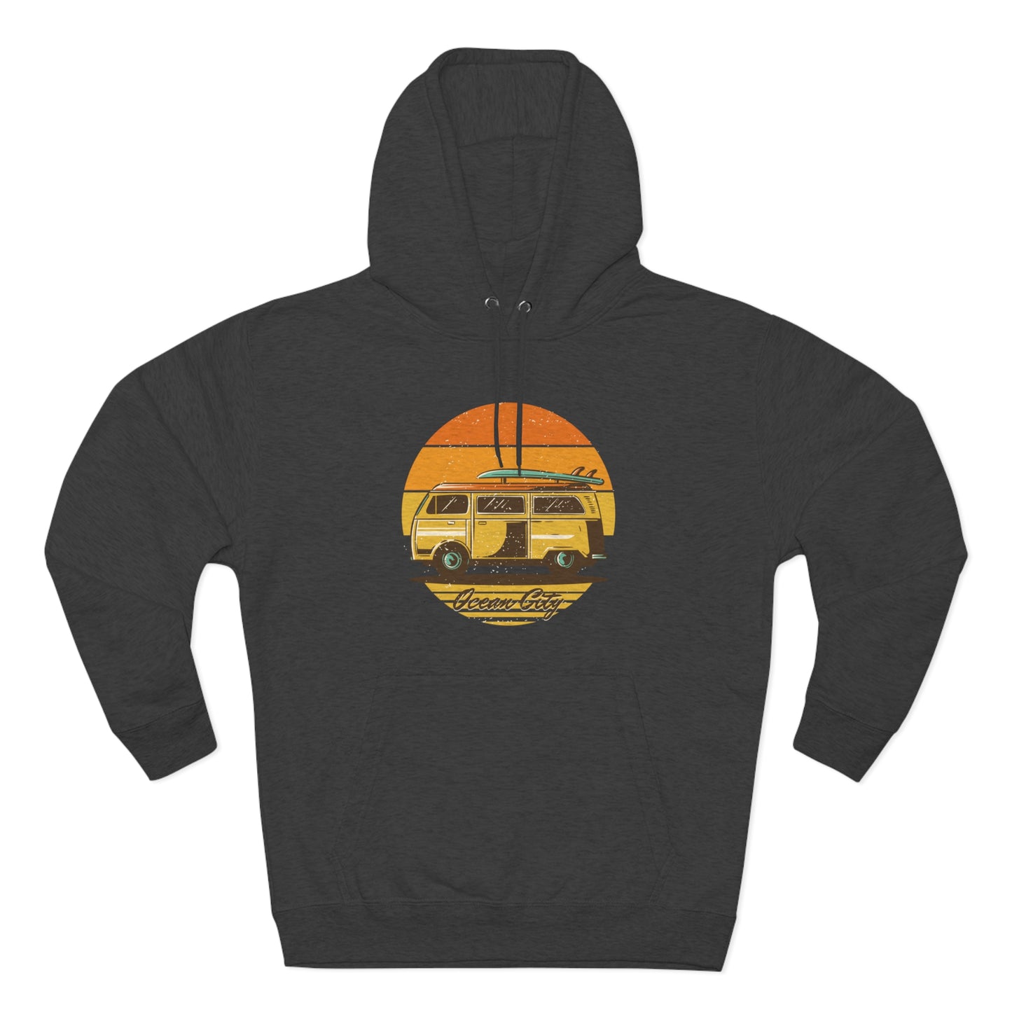 Surf CamperVan Unisex Premium Pullover Hoodie