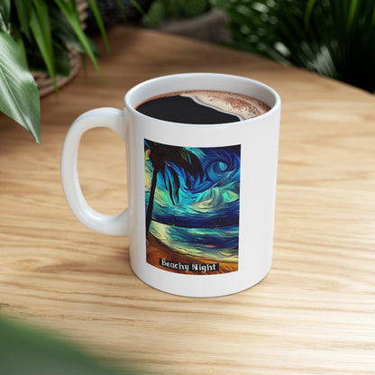 Beachy Night Ceramic Mug