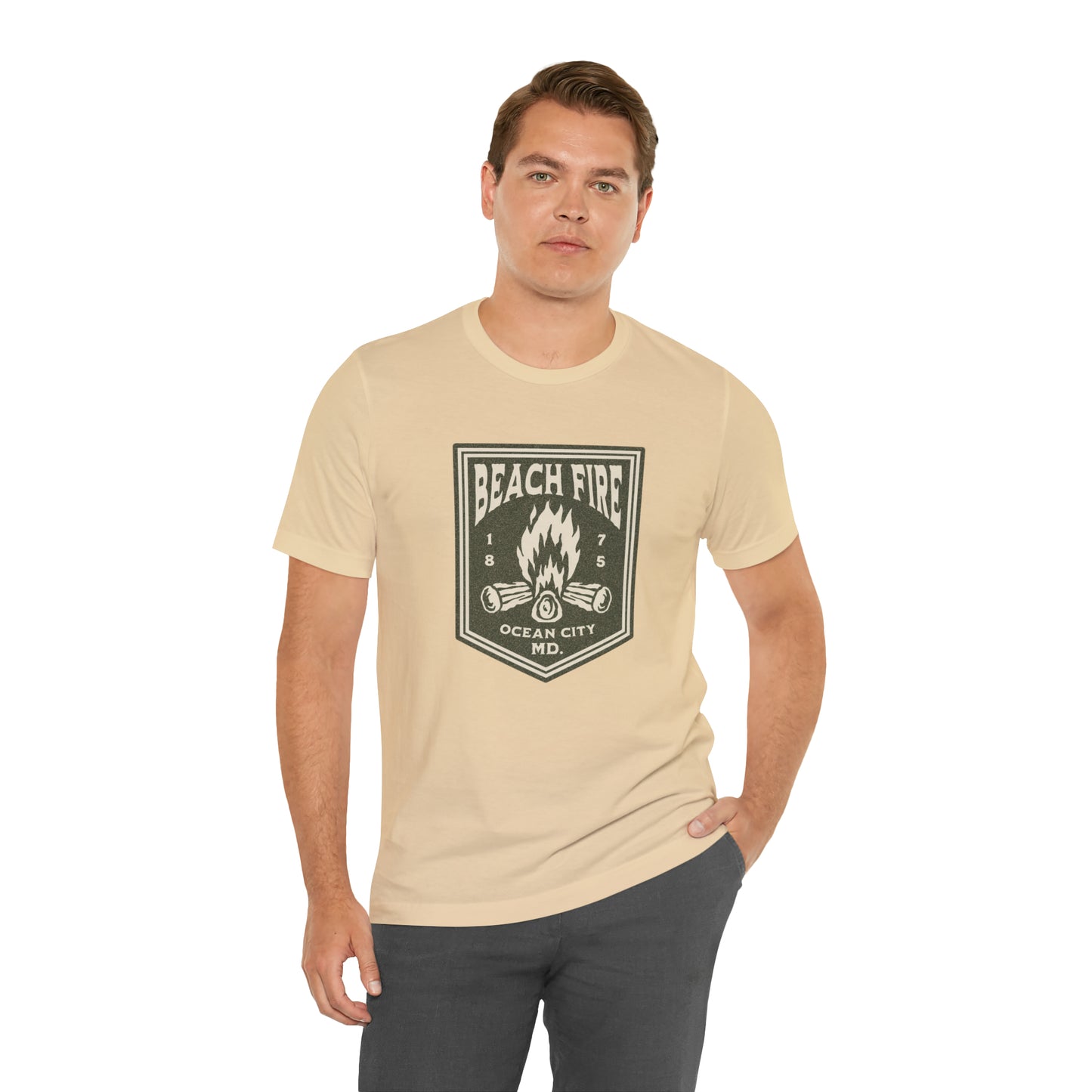 Beach Fire Unisex Cotton T-Shirt