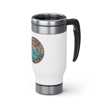 White Marlin Stainless Steel Travel Mug 14oz