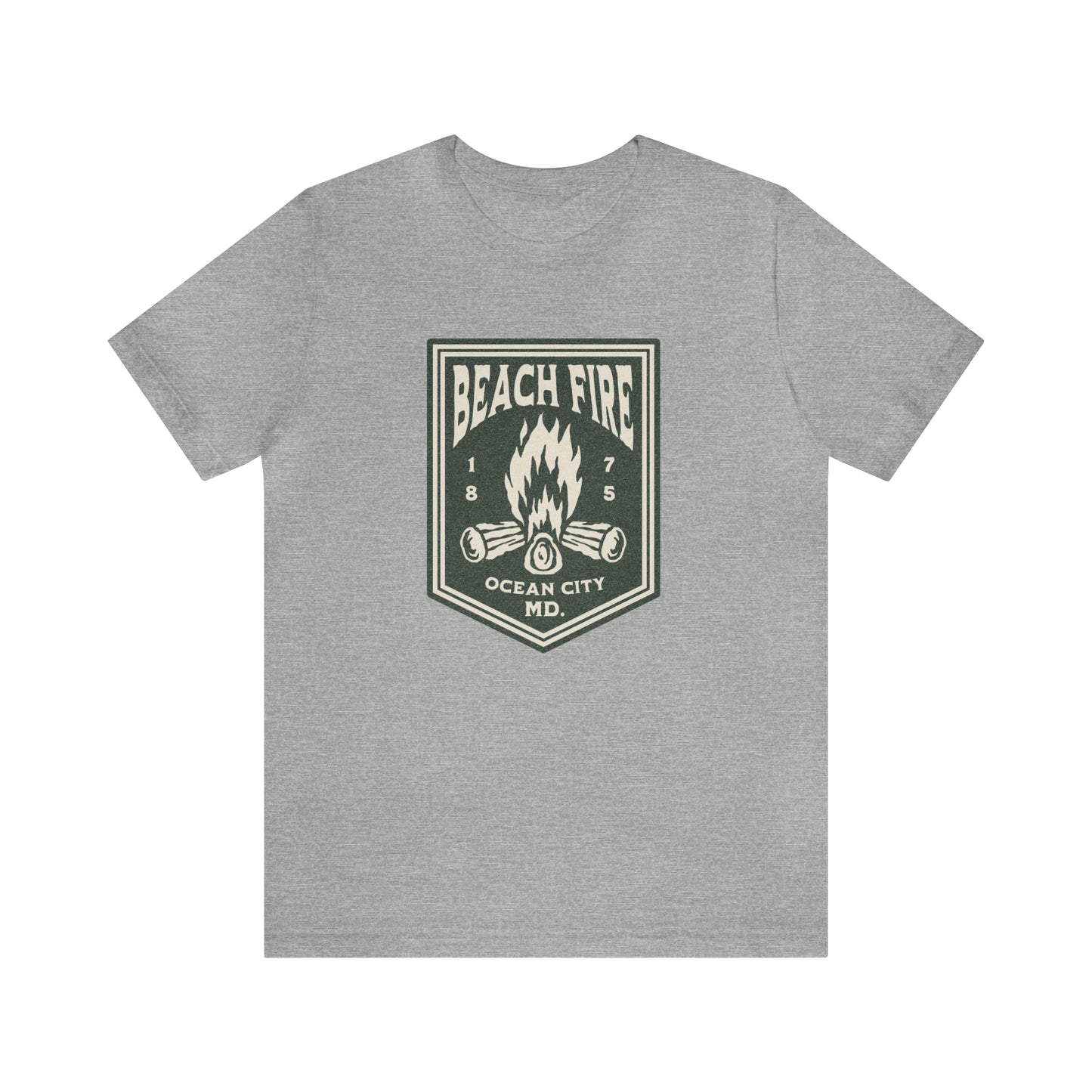 Beach Fire Unisex Cotton T-Shirt