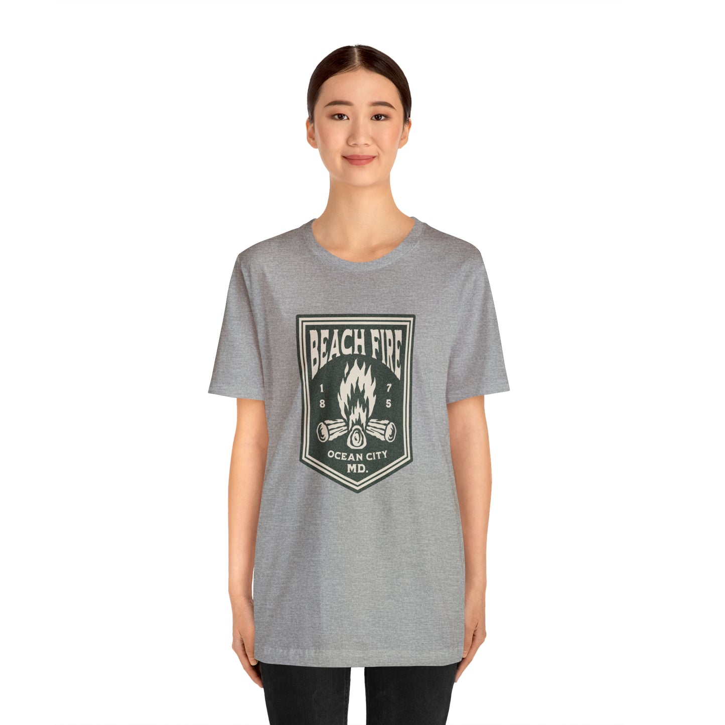 Beach Fire Unisex Cotton T-Shirt