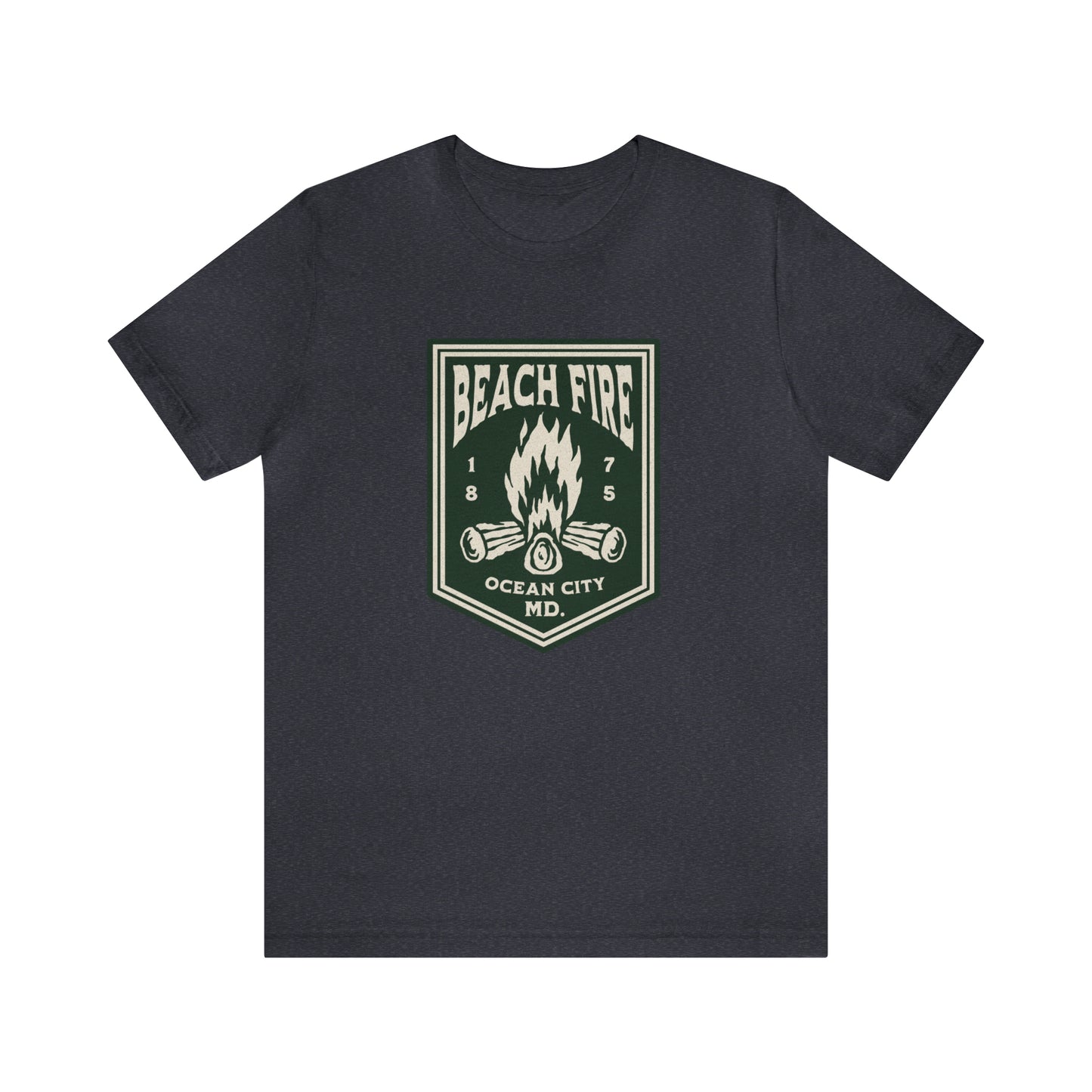 Beach Fire Unisex Cotton T-Shirt