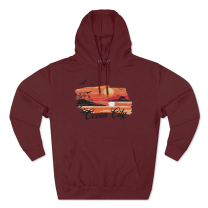 Vacation Sunset | Unisex Premium Pullover Hoodie | Ocean city Maryland